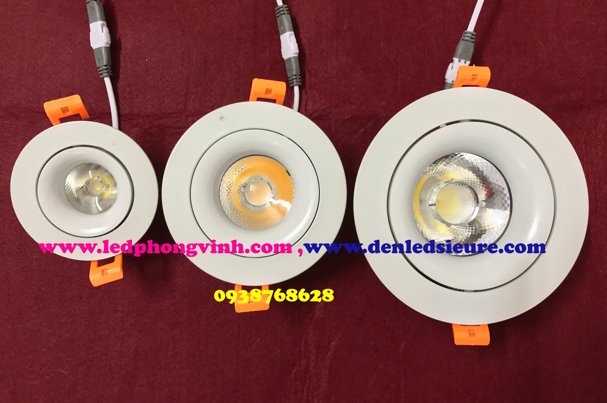 Đèn led âm trần COB 20W